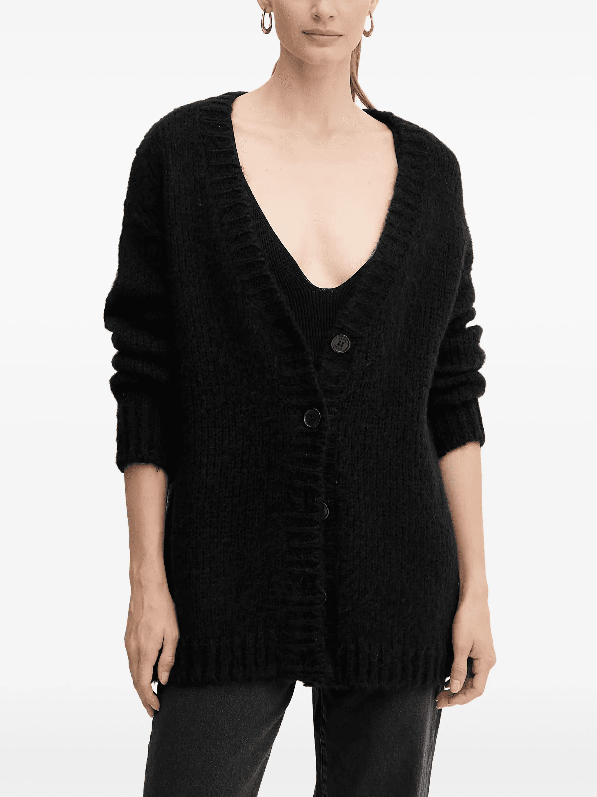 buttoned-front cardigan - Image 1