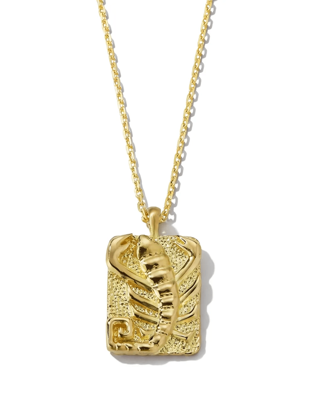 18K yellow gold diamond Scorpio Zodiac pendant necklace - Image 1