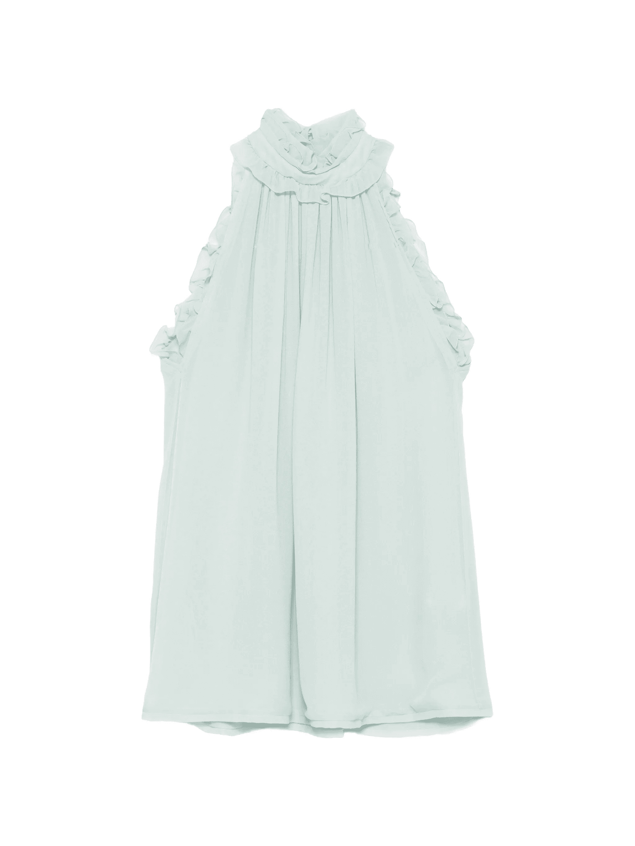 ruffled halterneck top - Image 1