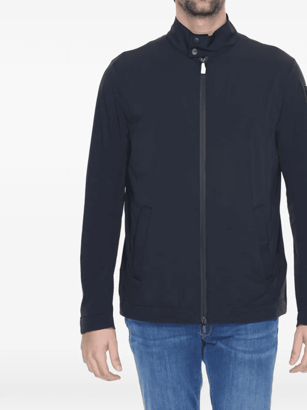 stand-collar zip-up jacket - Image 1