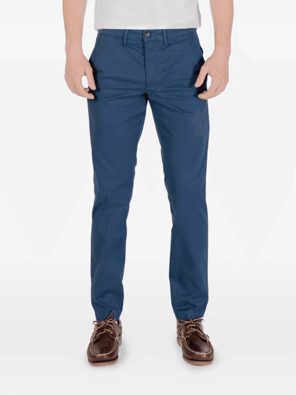 slim-fit cotton trousers - Image 1