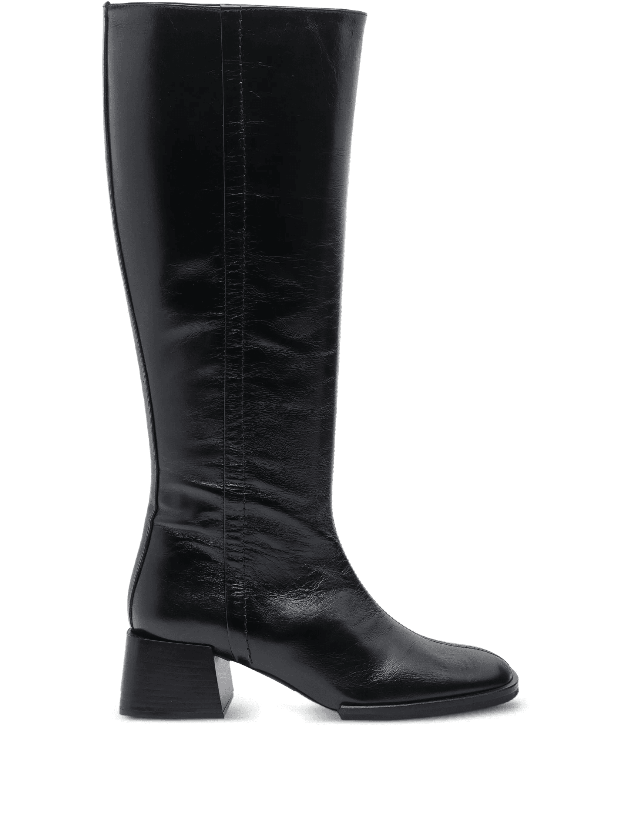 50mm leather zip-detail boots - Image 1