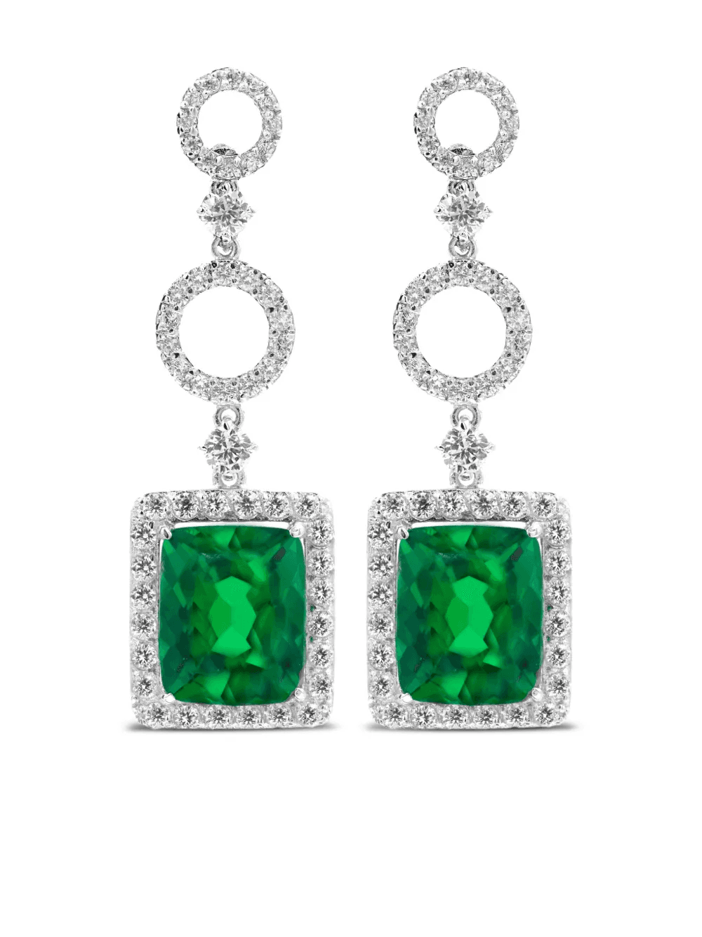 sterling silver Rubain earrings - Image 1