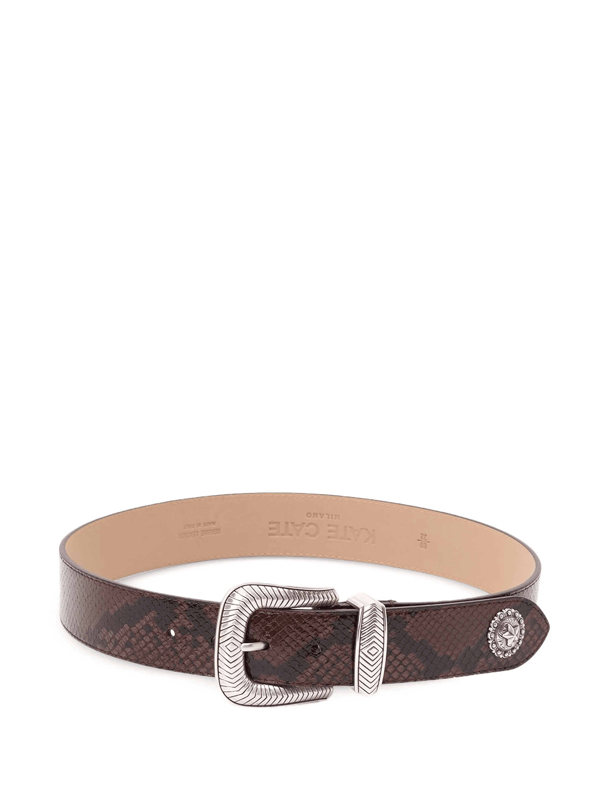 embossed leather belt - Image 1