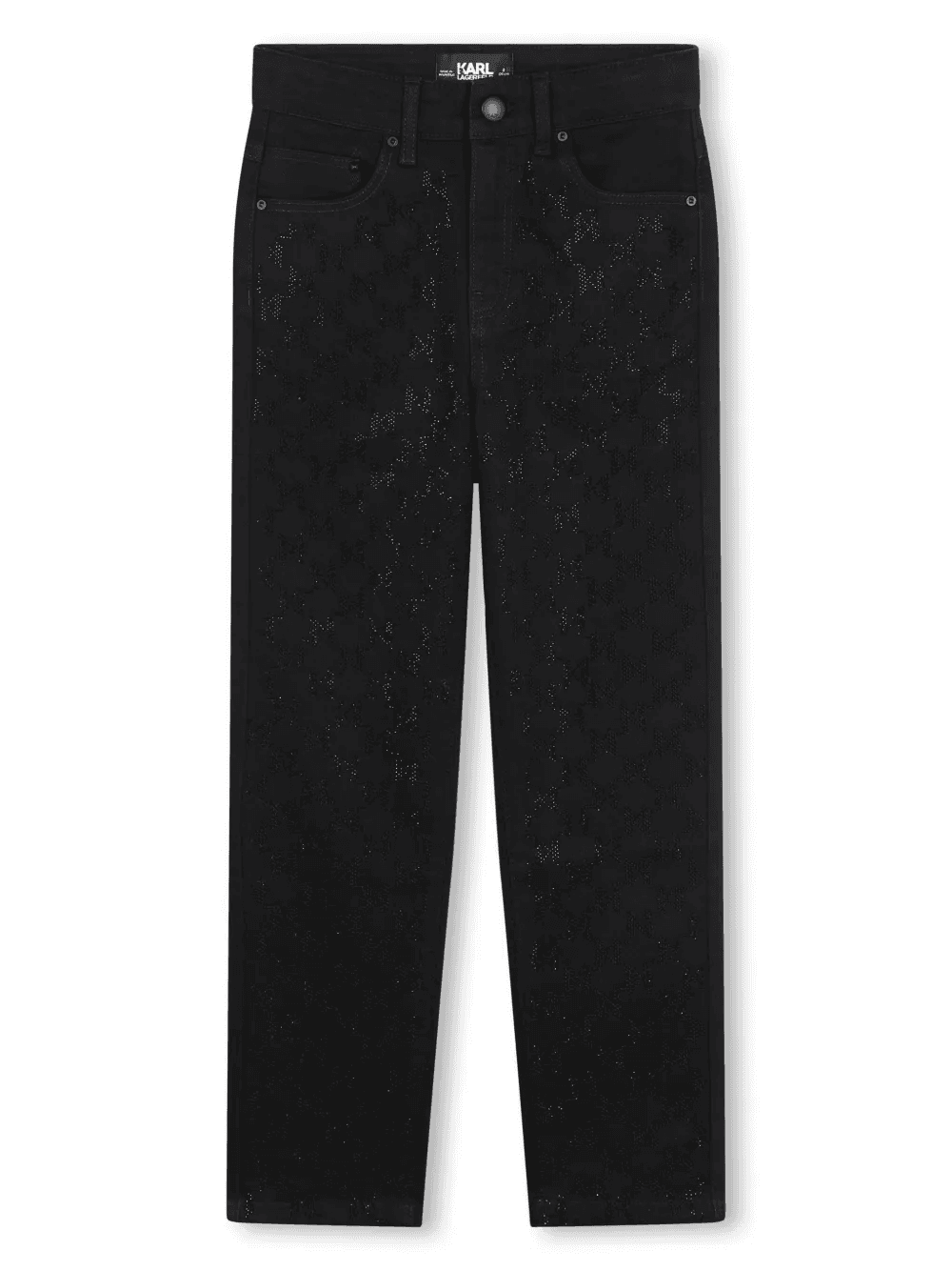 logo-patch cotton-blend jeans - Image 1