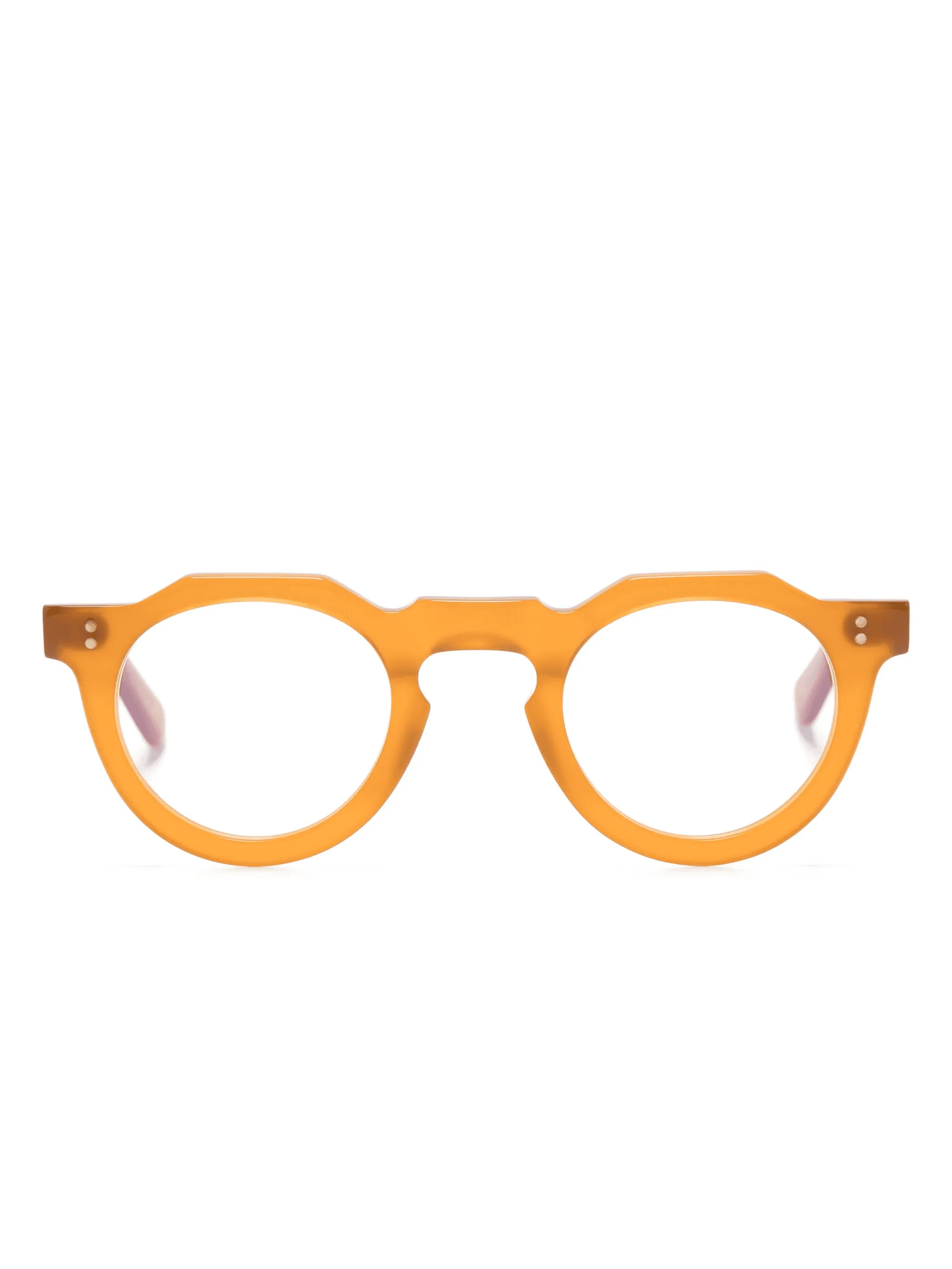 round-frame matte-finish glasses - Image 1