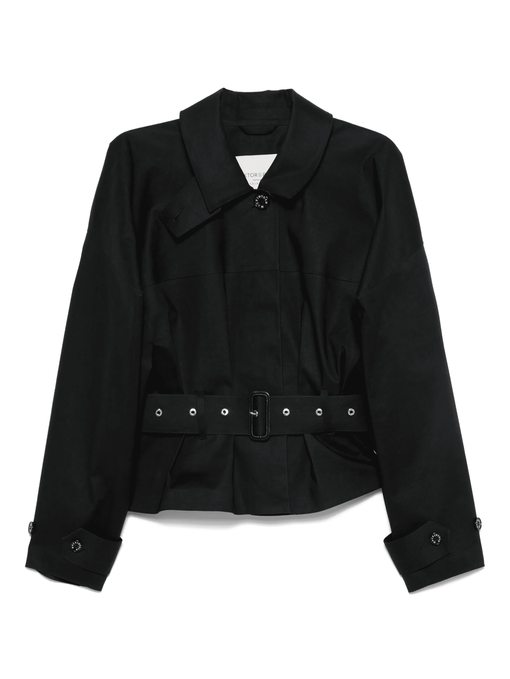 cotton belted raincoat - Image 1