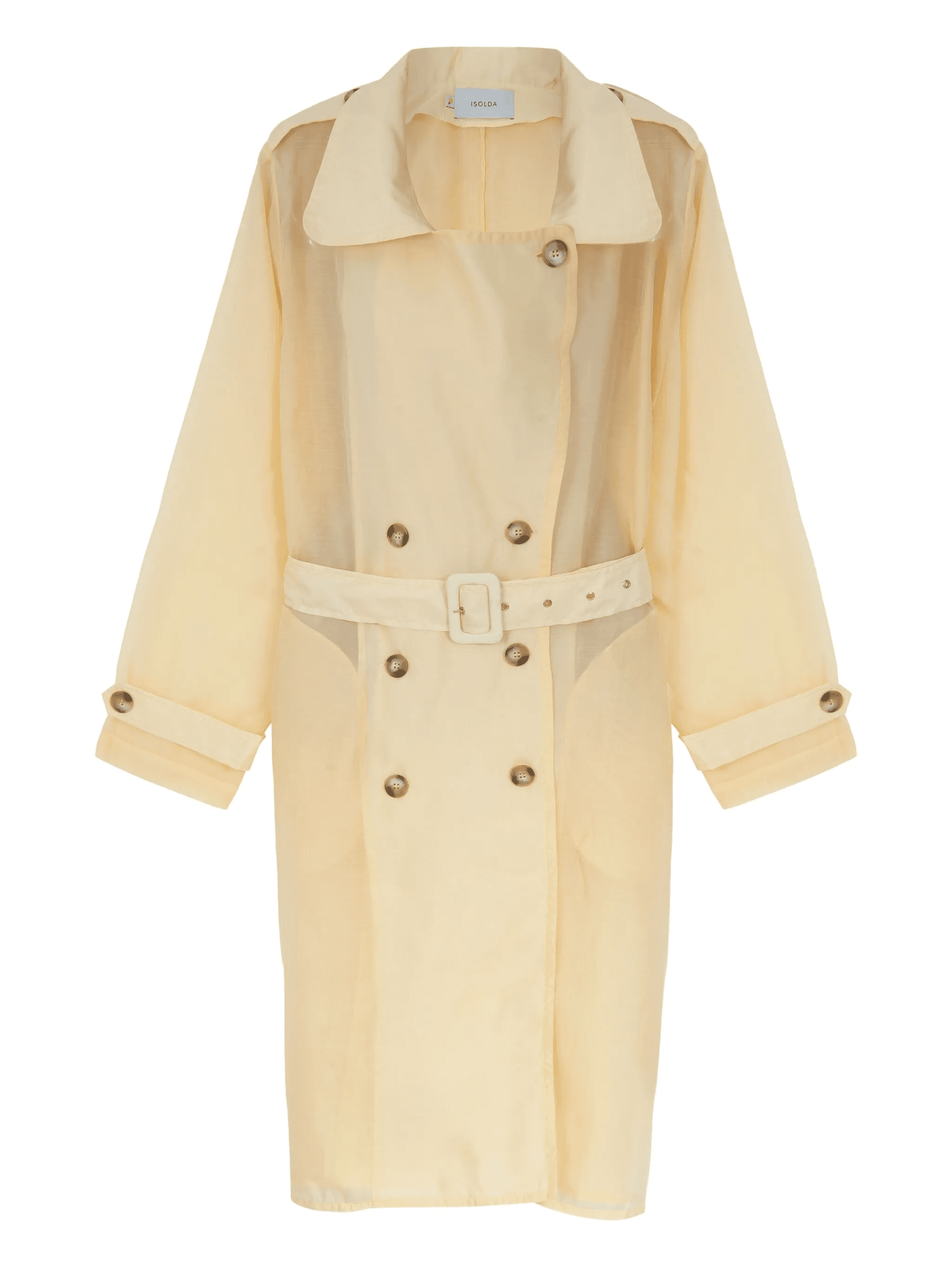 Oásis belted double-breasted coat - Image 1