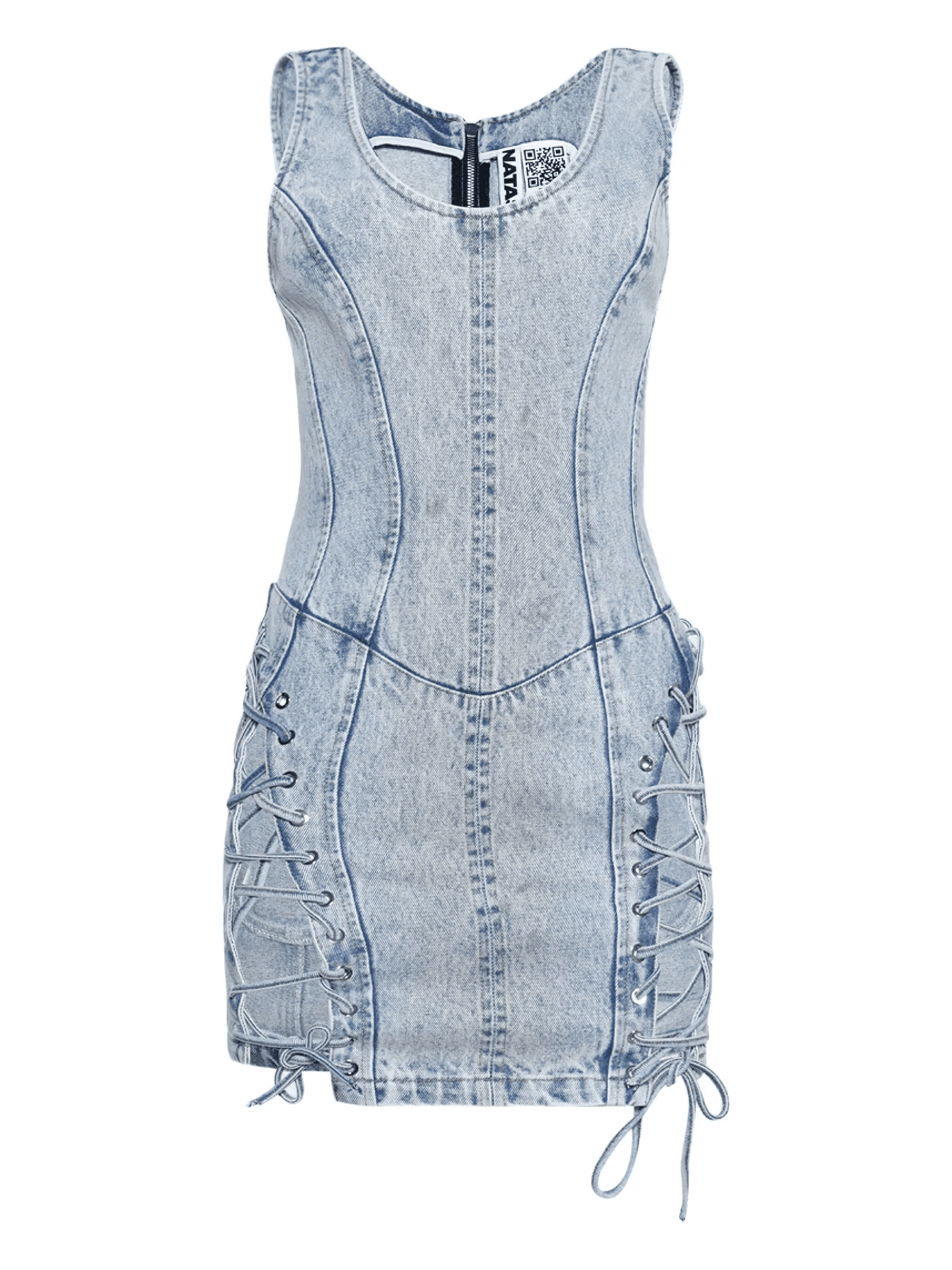 denim mini dress - Image 1