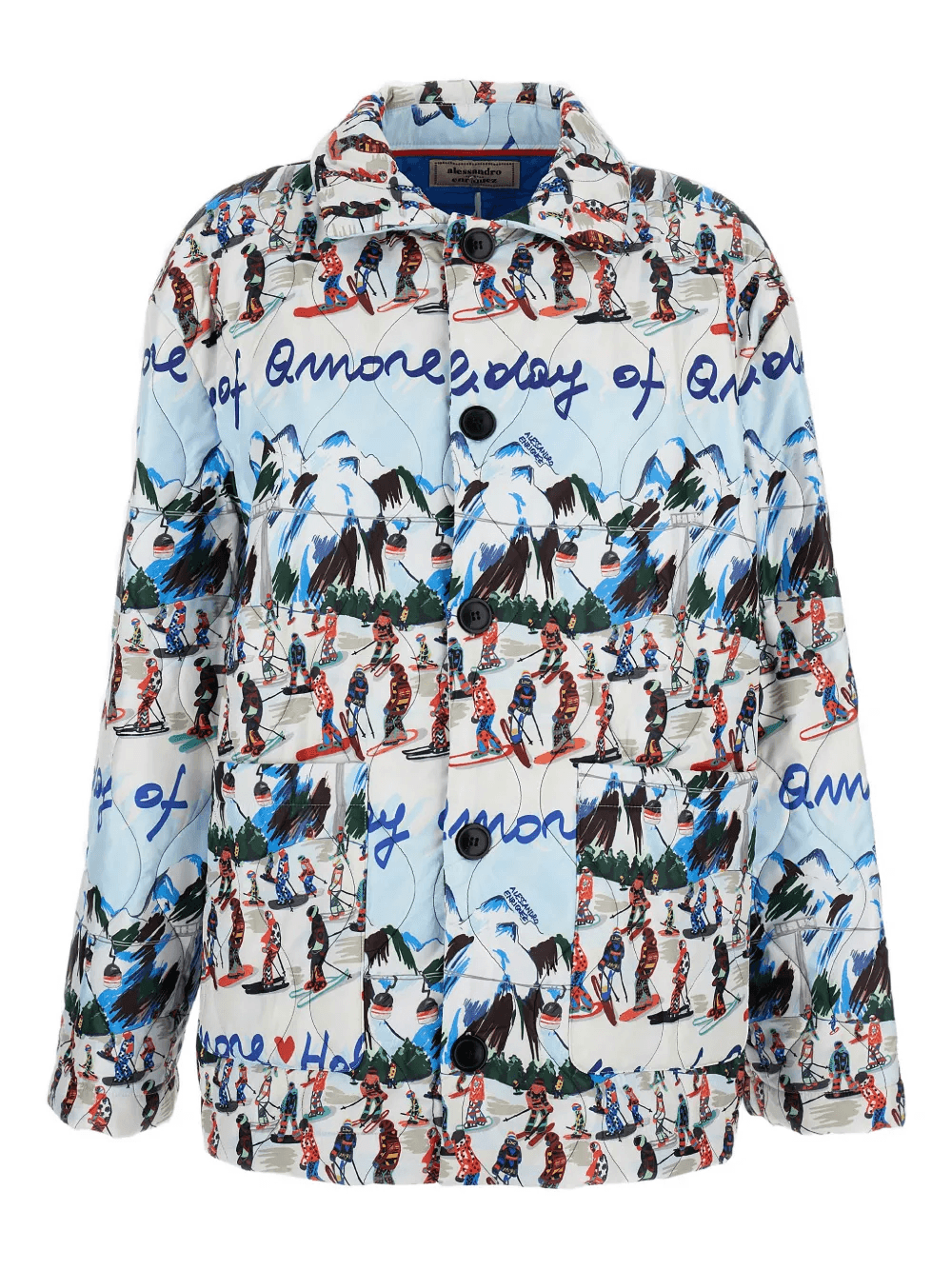 printed buttoned jacket - Image 1
