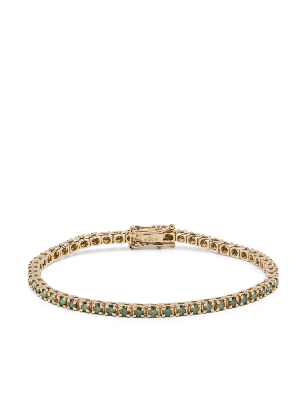 14kt yellow gold Spectra tennis bracelet - Image 1