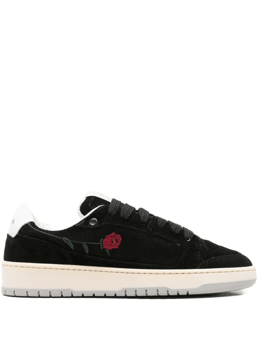 rose-embroidered sneakers - Image 1
