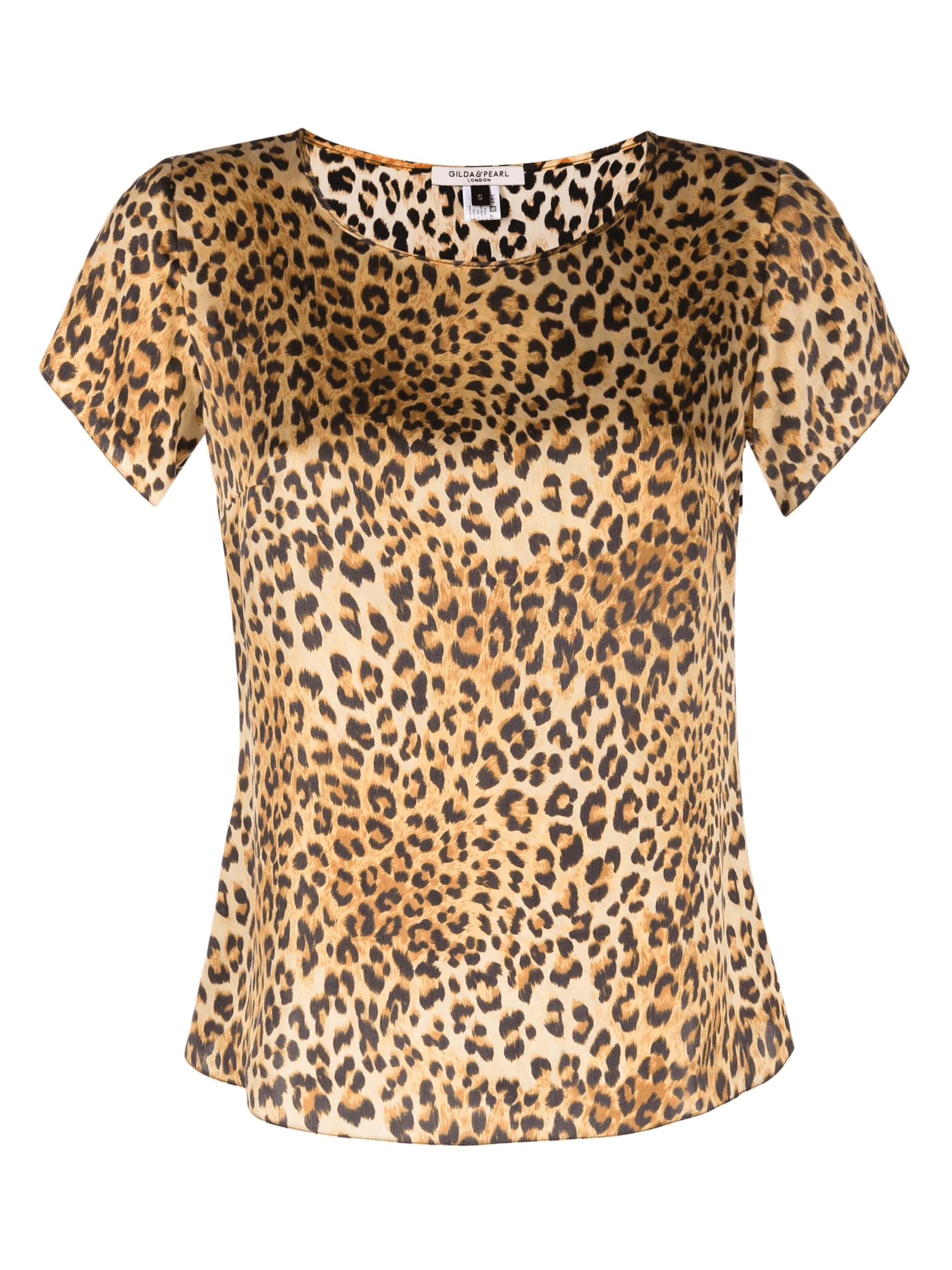 Golden Hollywood silk pyjama top - Image 1