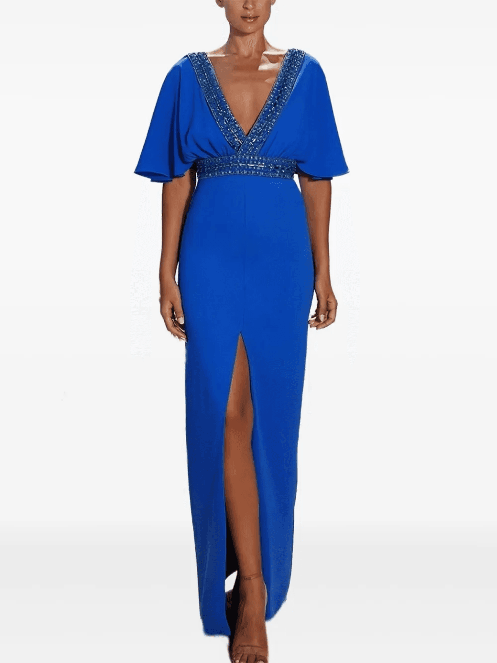 embellished V-neck maxi dress - Image 1