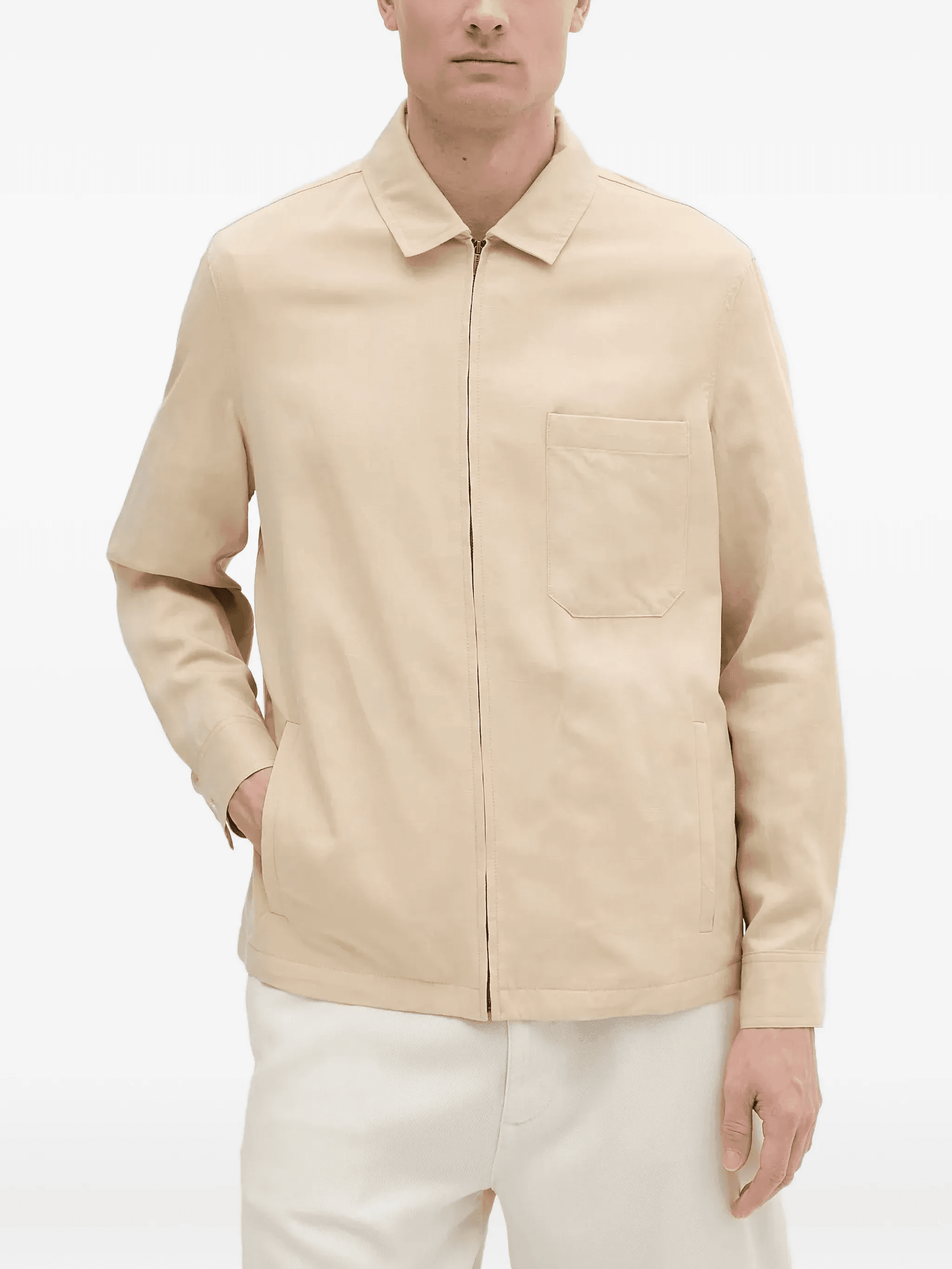 zip patch-pocket jacket - Image 1