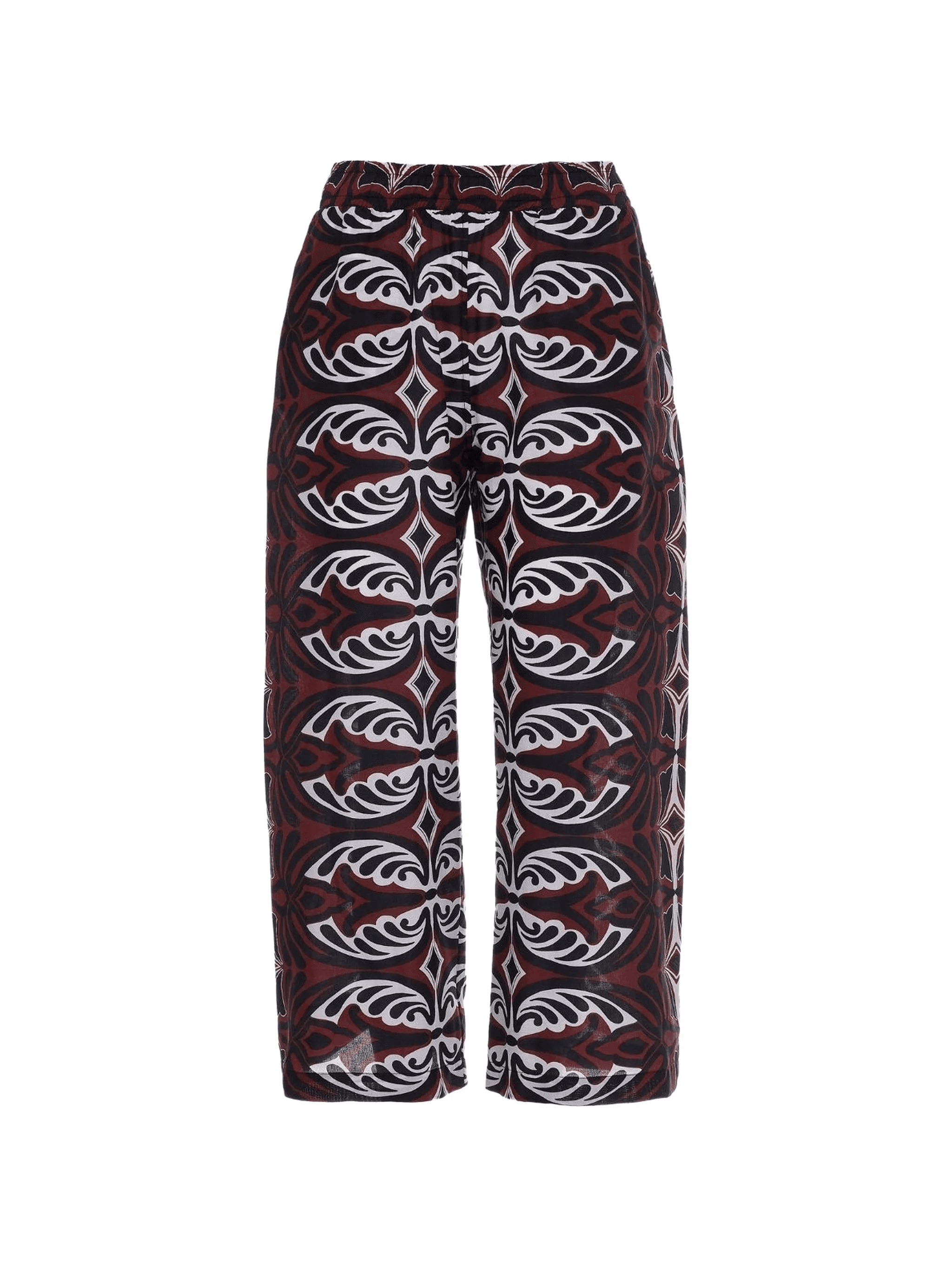 patterned elasticated-waistband trousers - Image 1