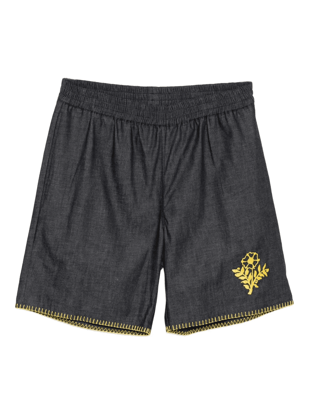 floral-embroidered shorts - Image 1