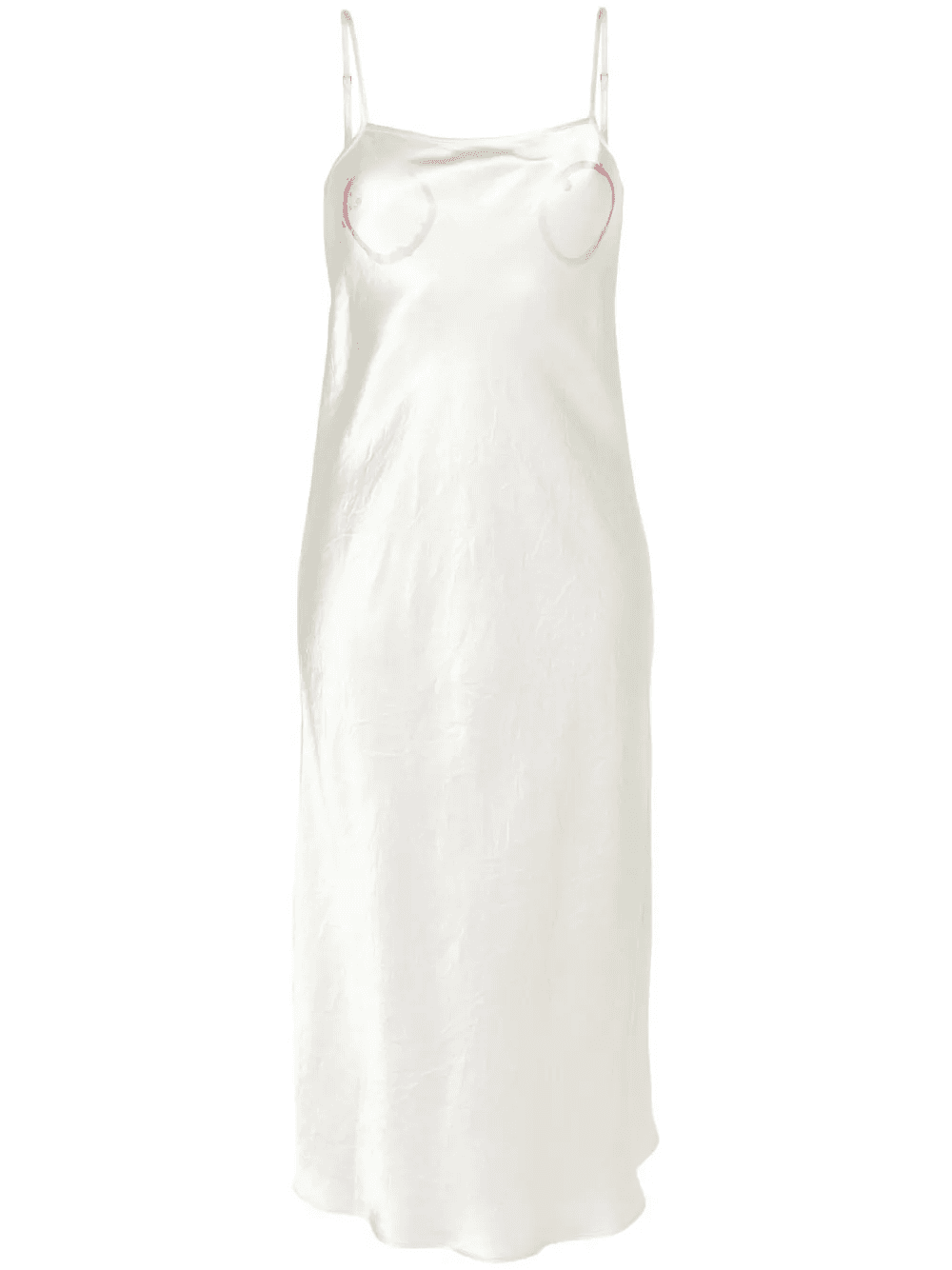 Wine Ring crinkled-satin dress - Image 1