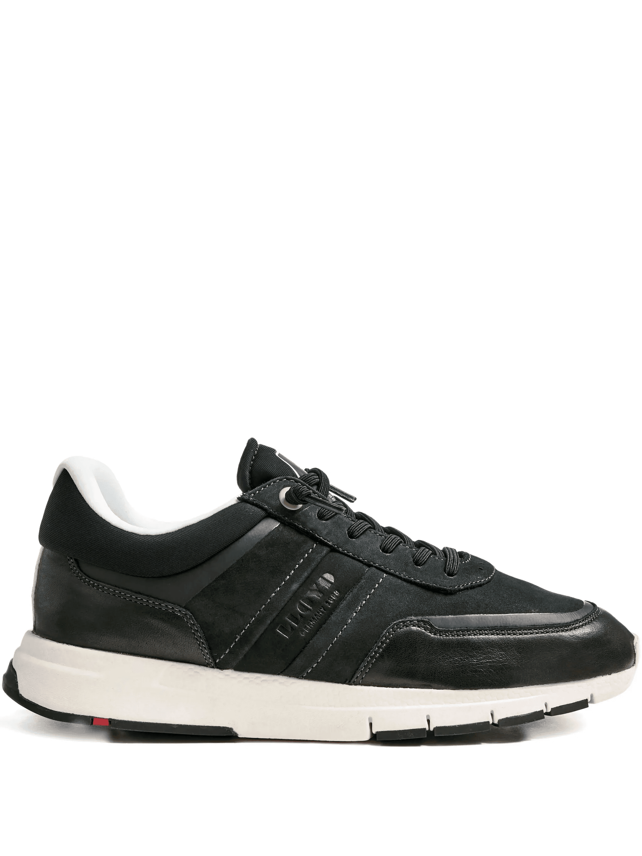 Endley suede panelled low-top sneakers - Image 1