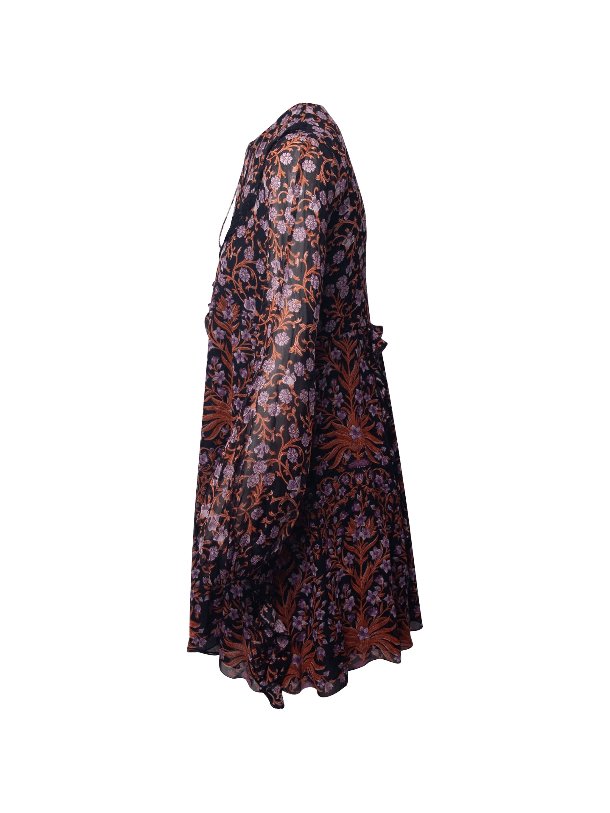 floral-print mini dress - Image 1