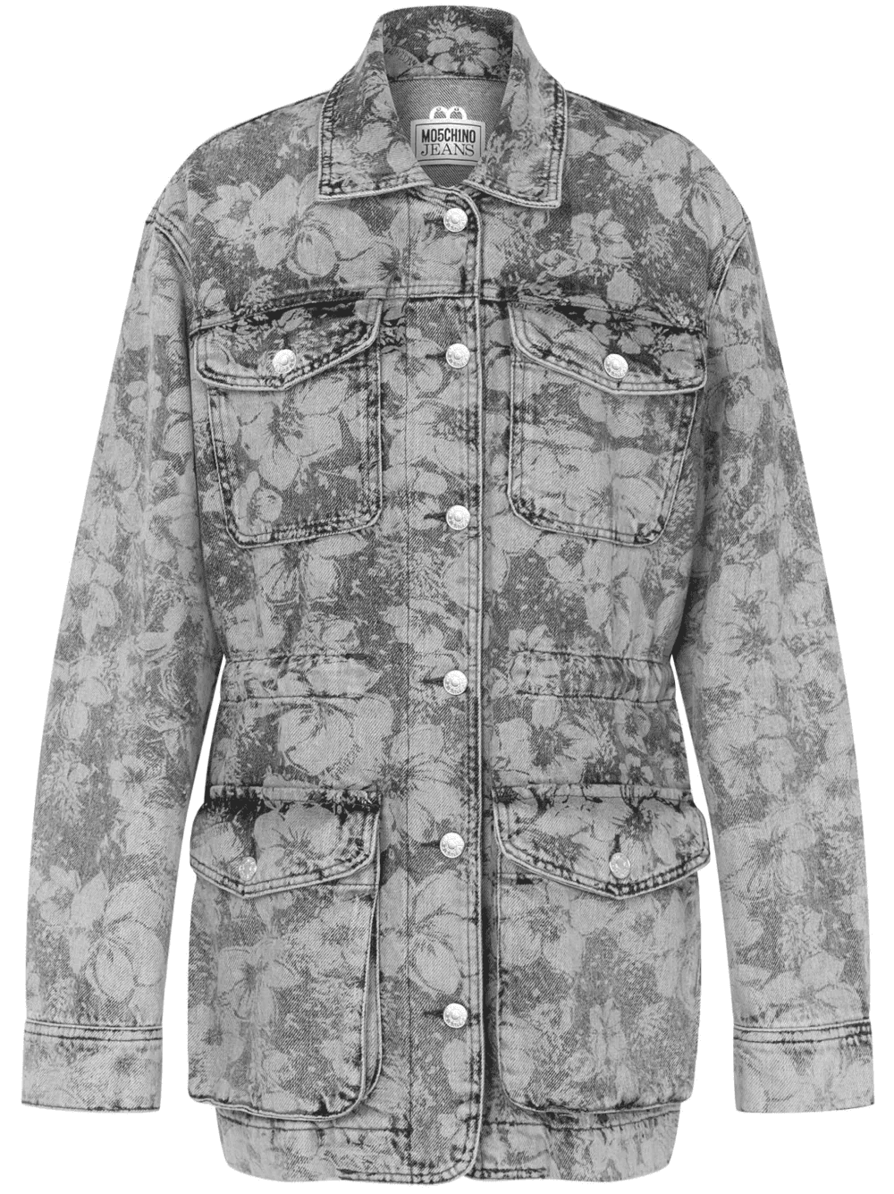 floral-print cotton jacket - Image 1
