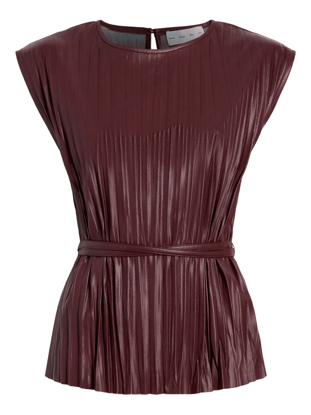 Lyra pleated belted top - Image 1