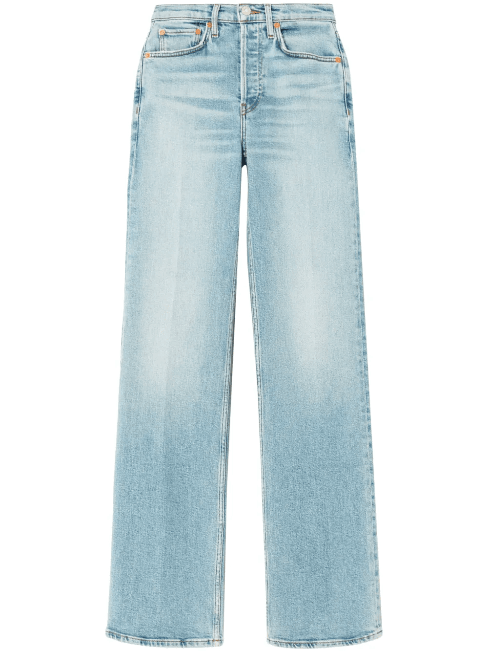 logo-patch straight-leg jeans - Image 1