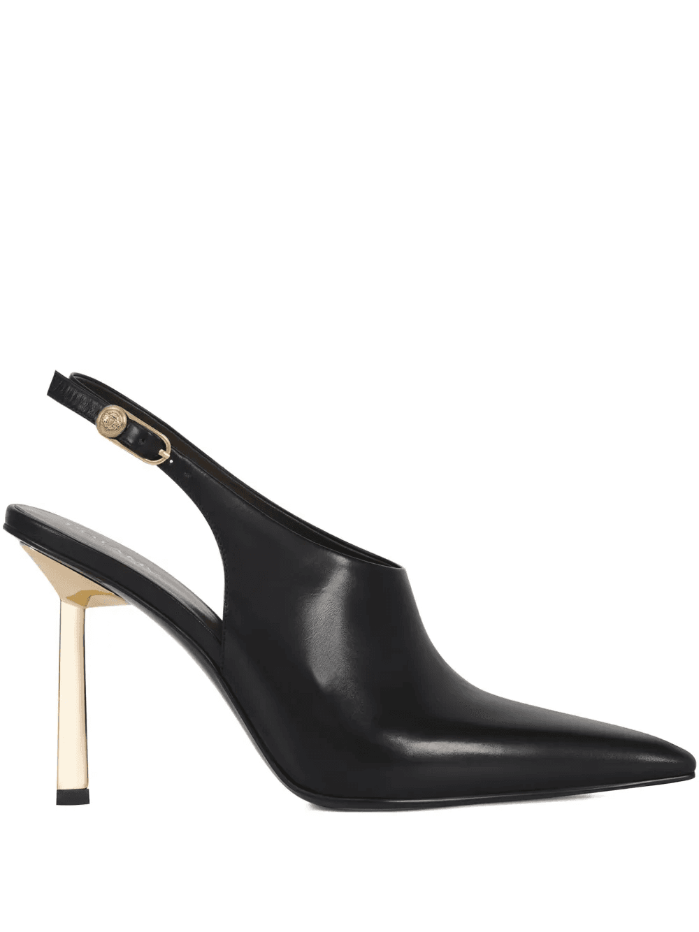 50mm leather heeled pumps - Image 1