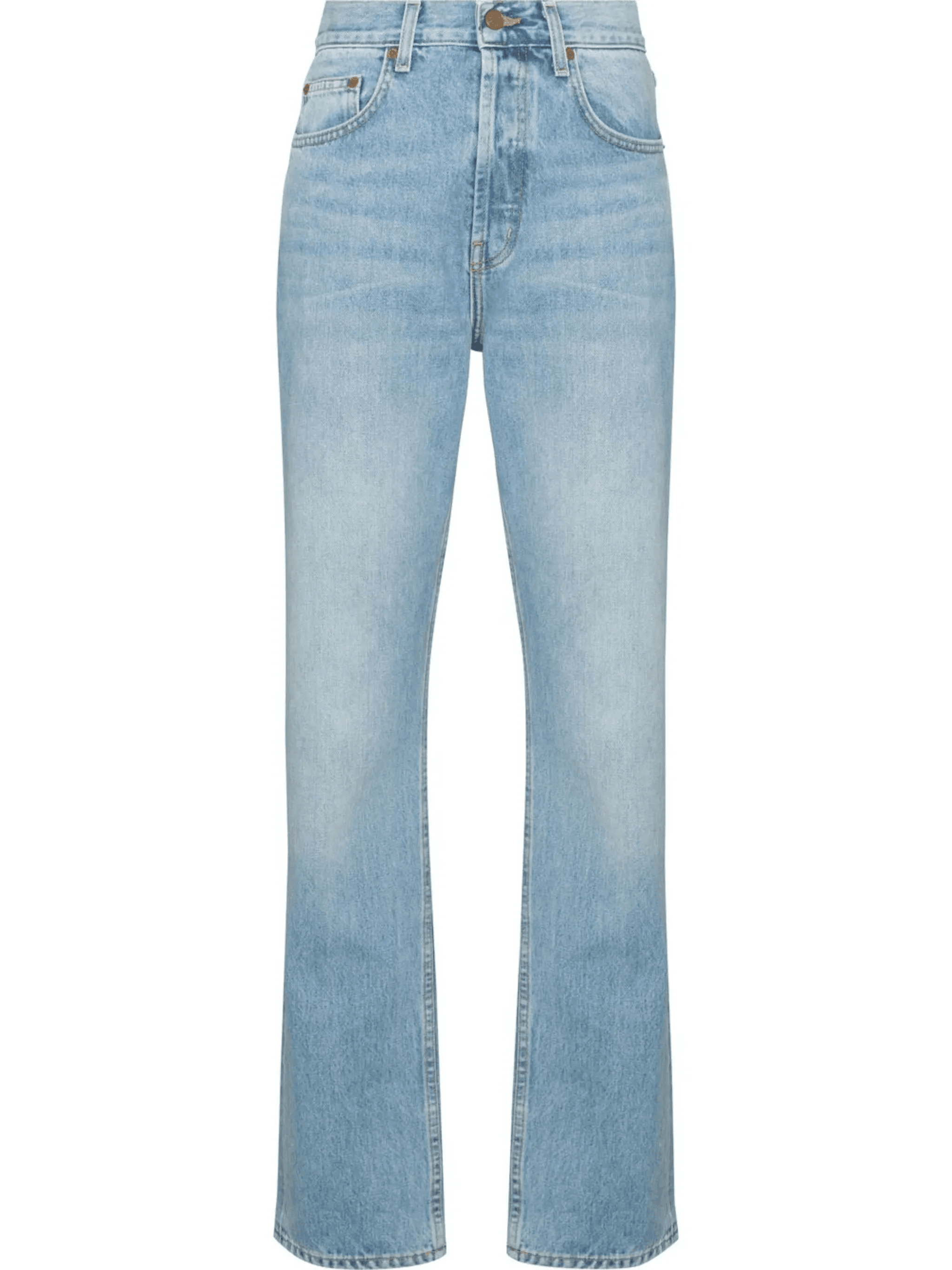 mid-rise straight-leg jeans - Image 1