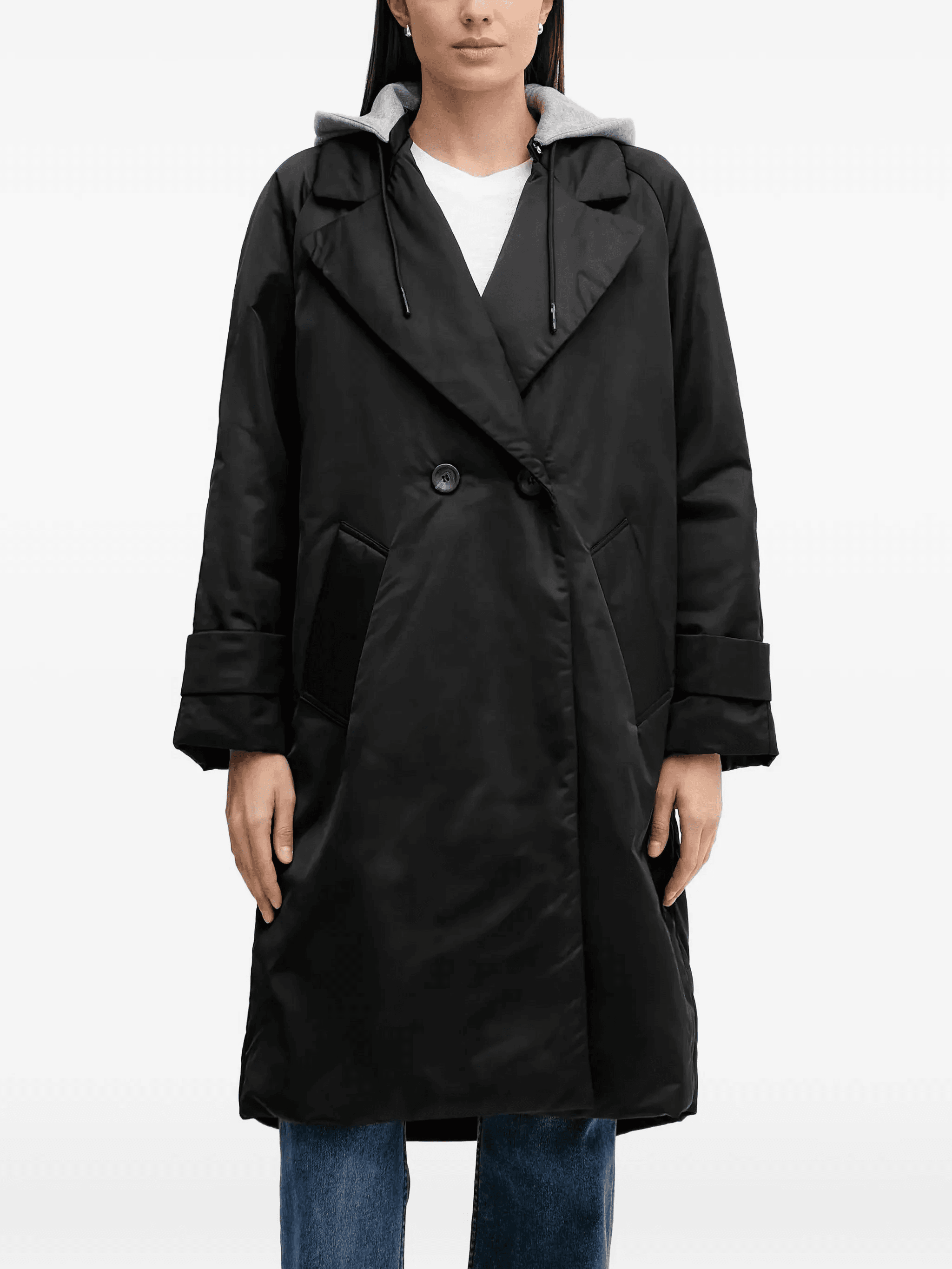 button double-breasted coat - Image 1