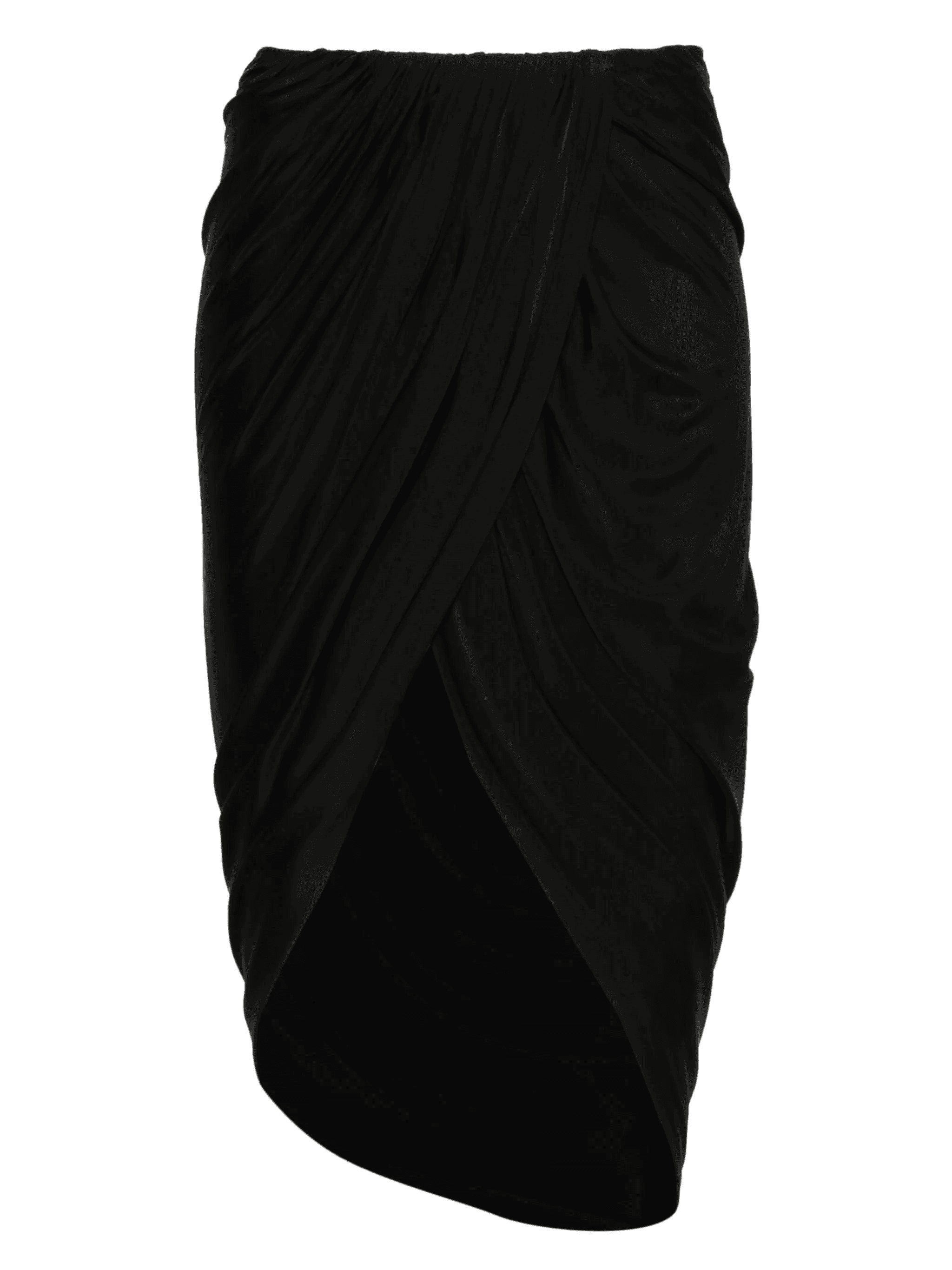 draped asymmetric mini skirt - Image 1