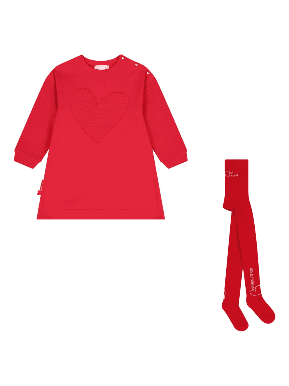 heart-motif dress set - Image 1