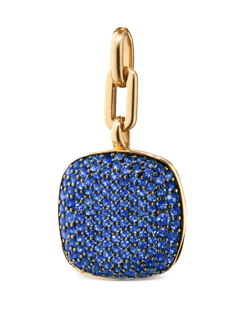 18K yellow gold Rae sapphire locket - Image 1