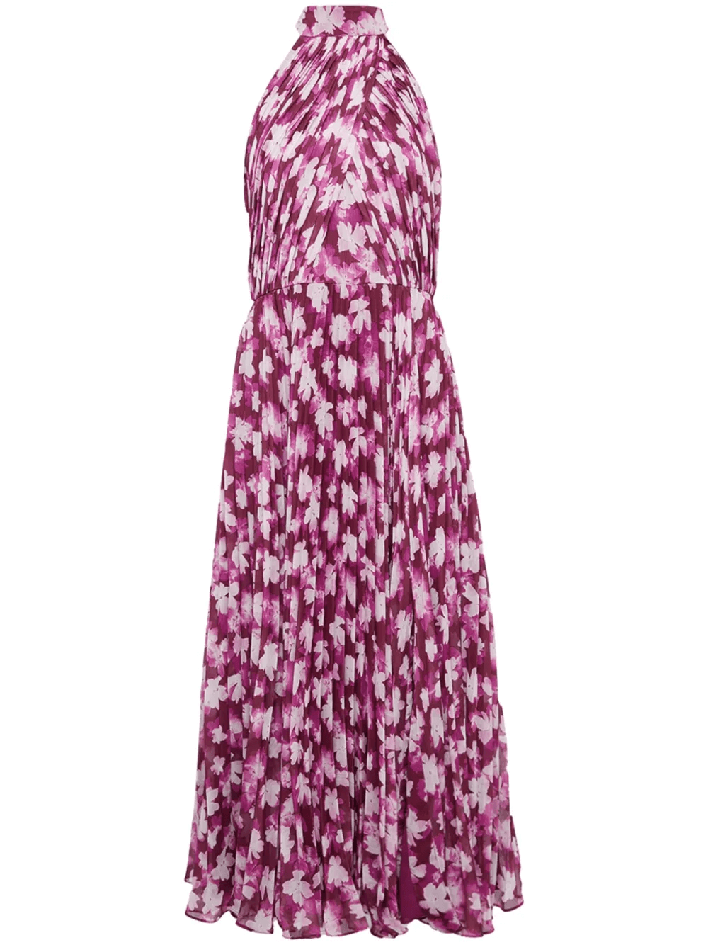 floral-print pleated midi dress - Image 1