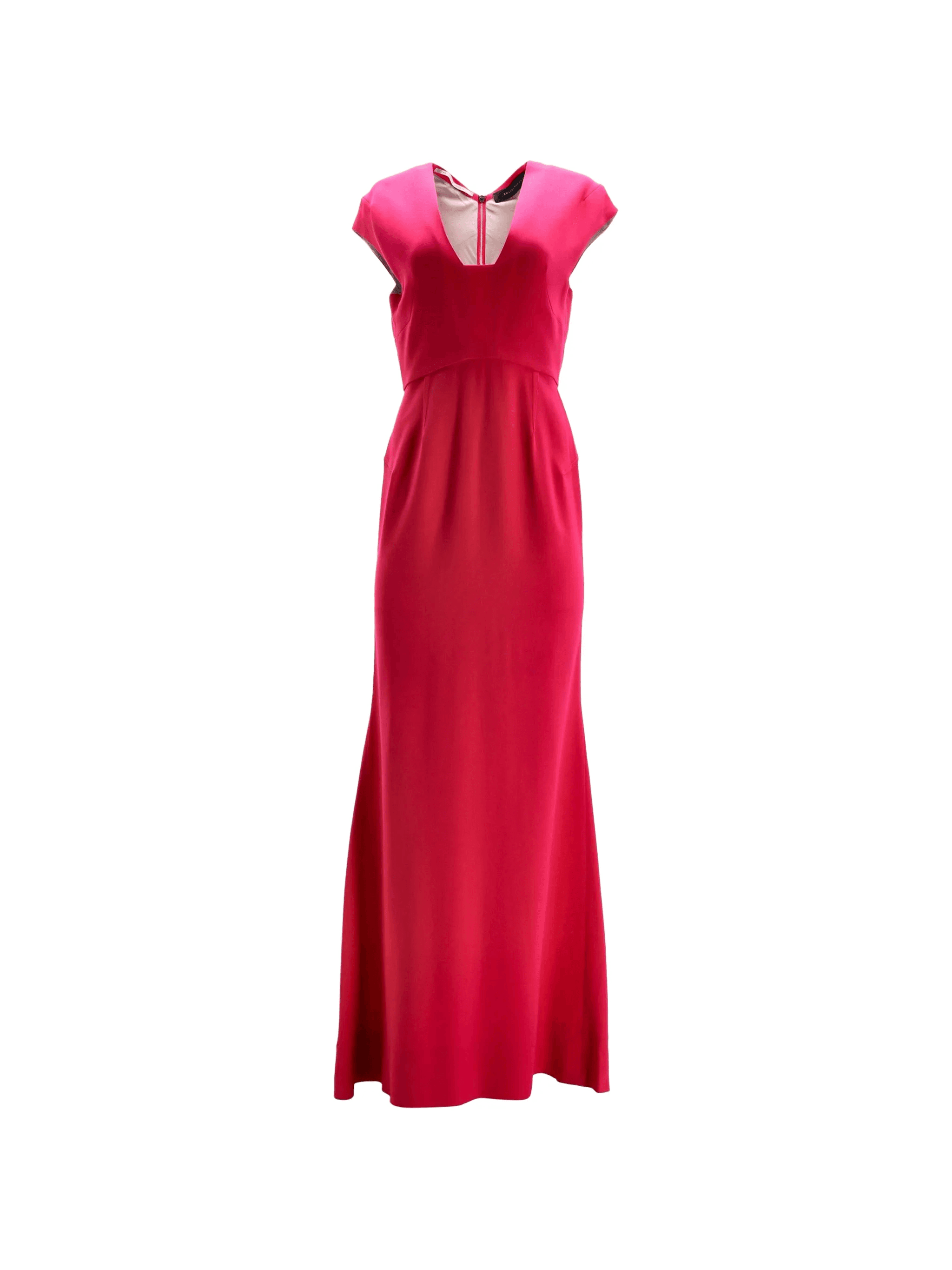 square-neck cut-out evening dress - Image 1