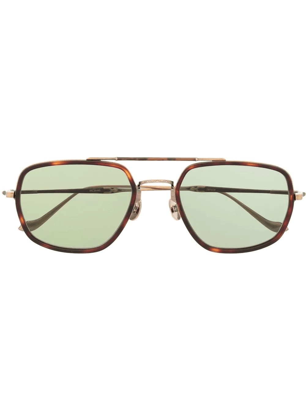 tortoiseshell-effect pilot-frame sunglasses - Image 1