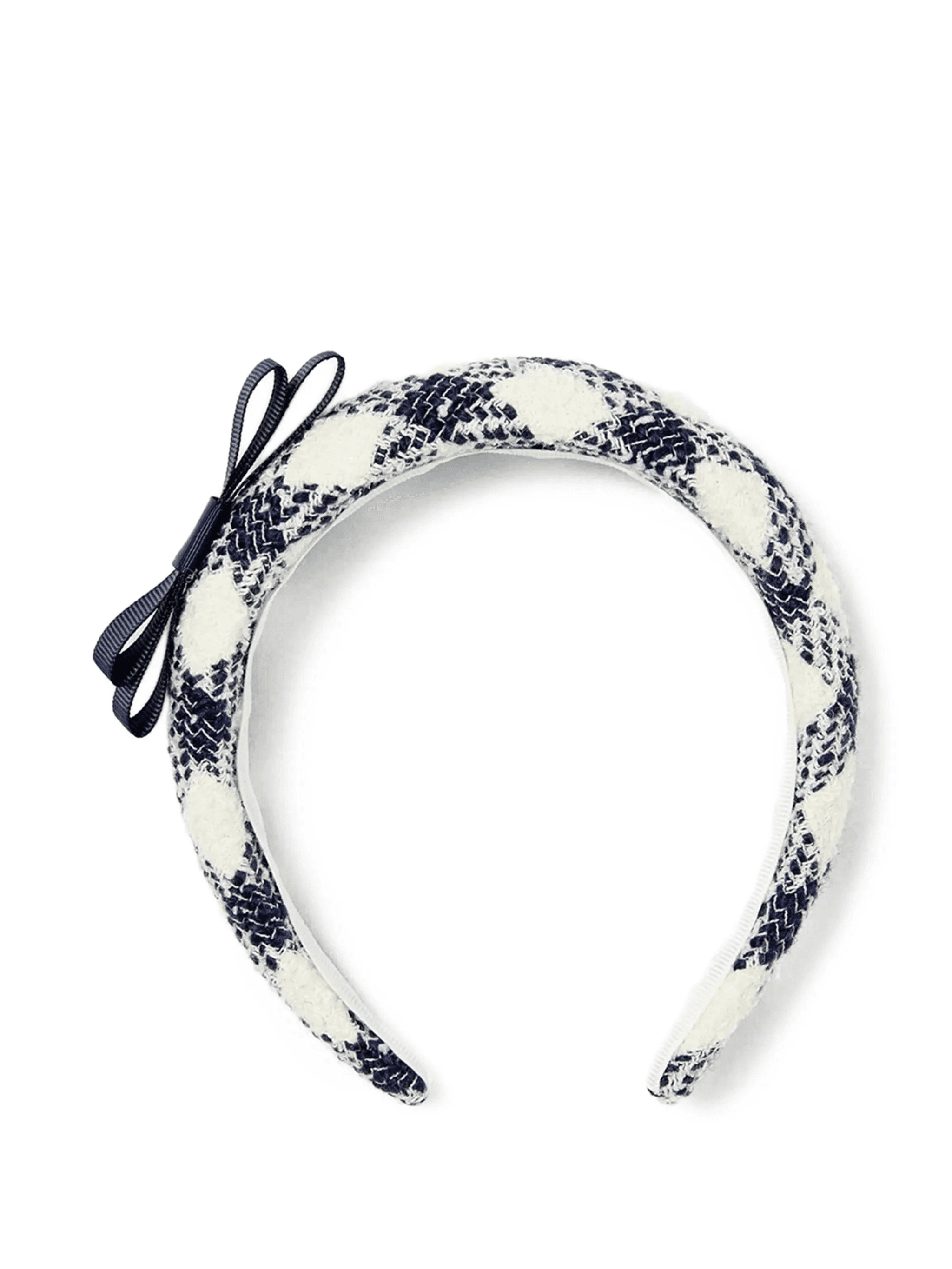 bow check-pattern head band - Image 1