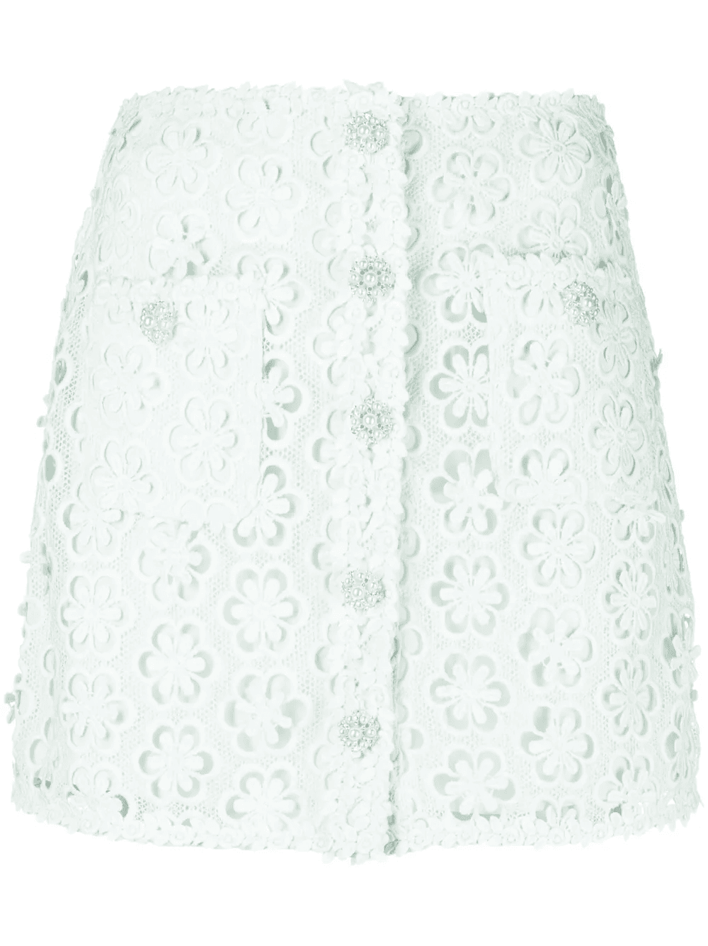 daisy lace-detail miniskirt - Image 1
