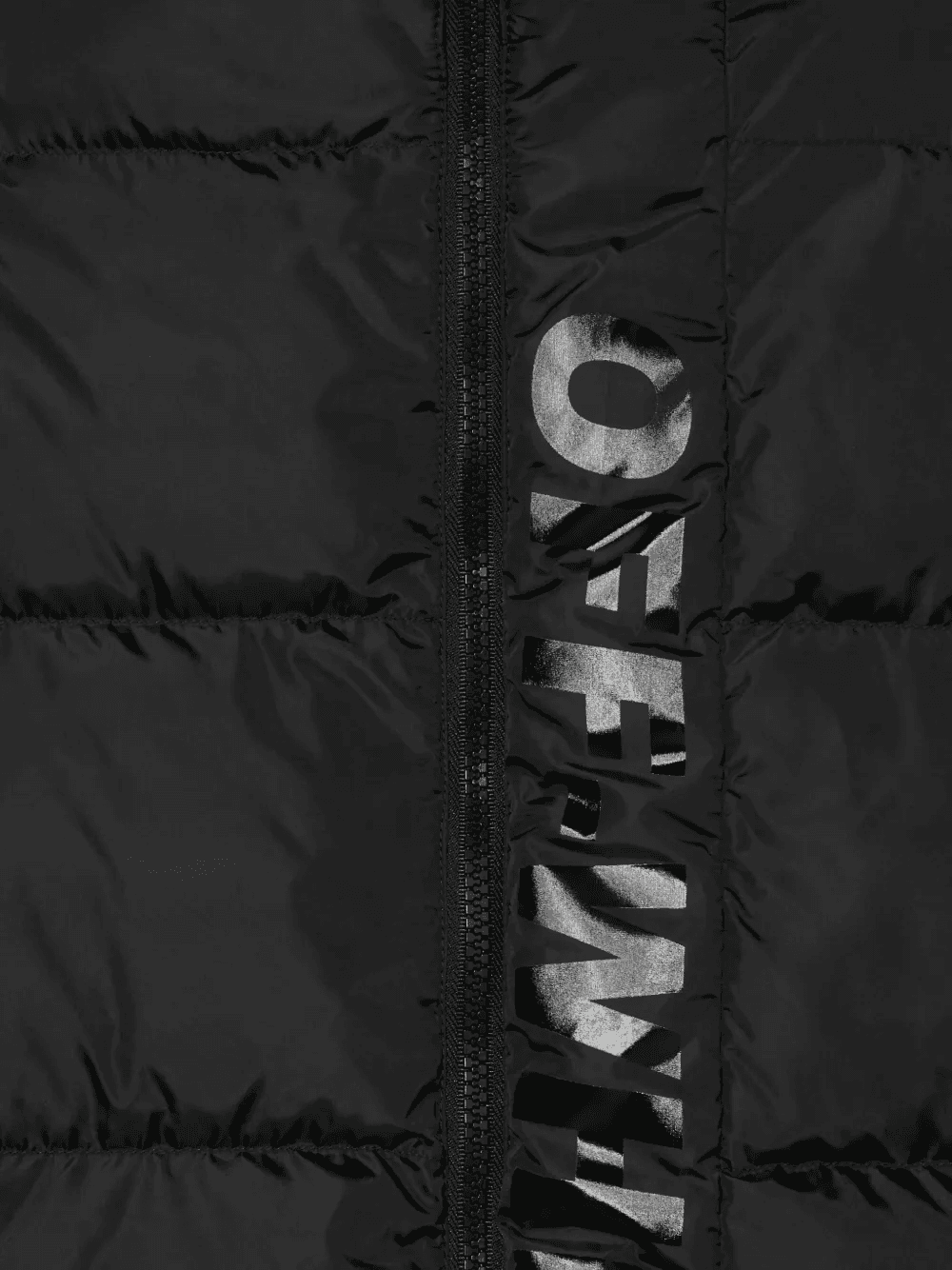 hooded padded long coat - Image 1