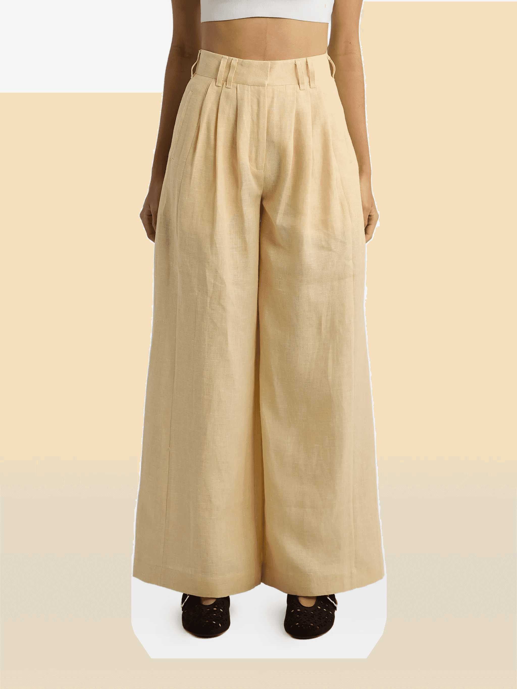 Parker pleated palazzo pants - Image 1