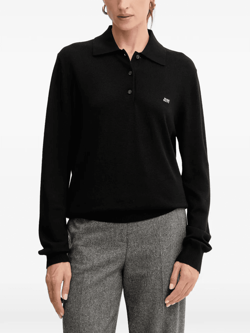 logo-embroidered polo shirt - Image 1