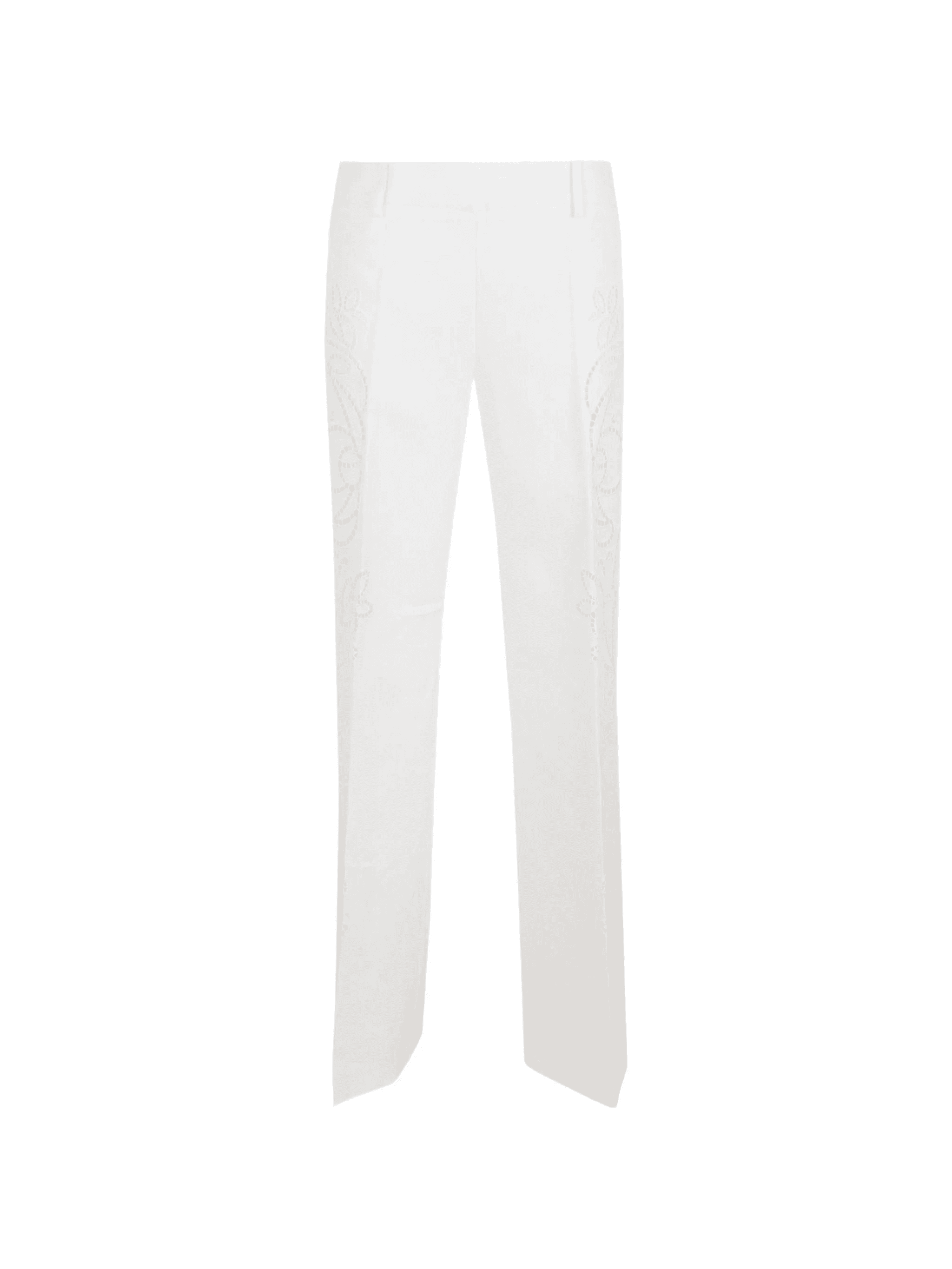 floral-appliqué trousers - Image 1
