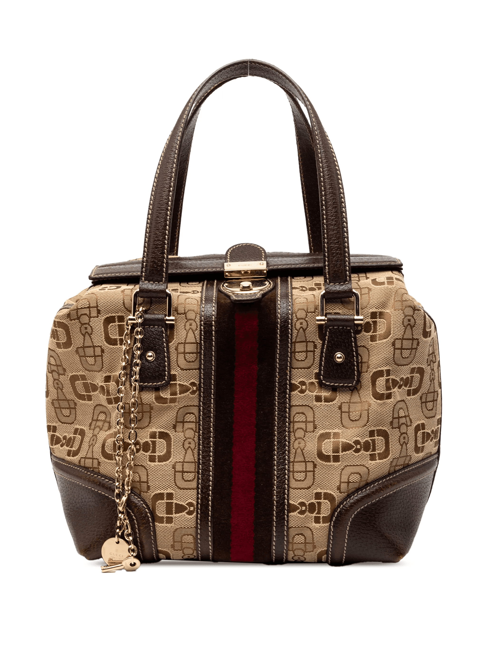 2000-2015 Horsebit Canvas Web Treasure handbag - Image 1