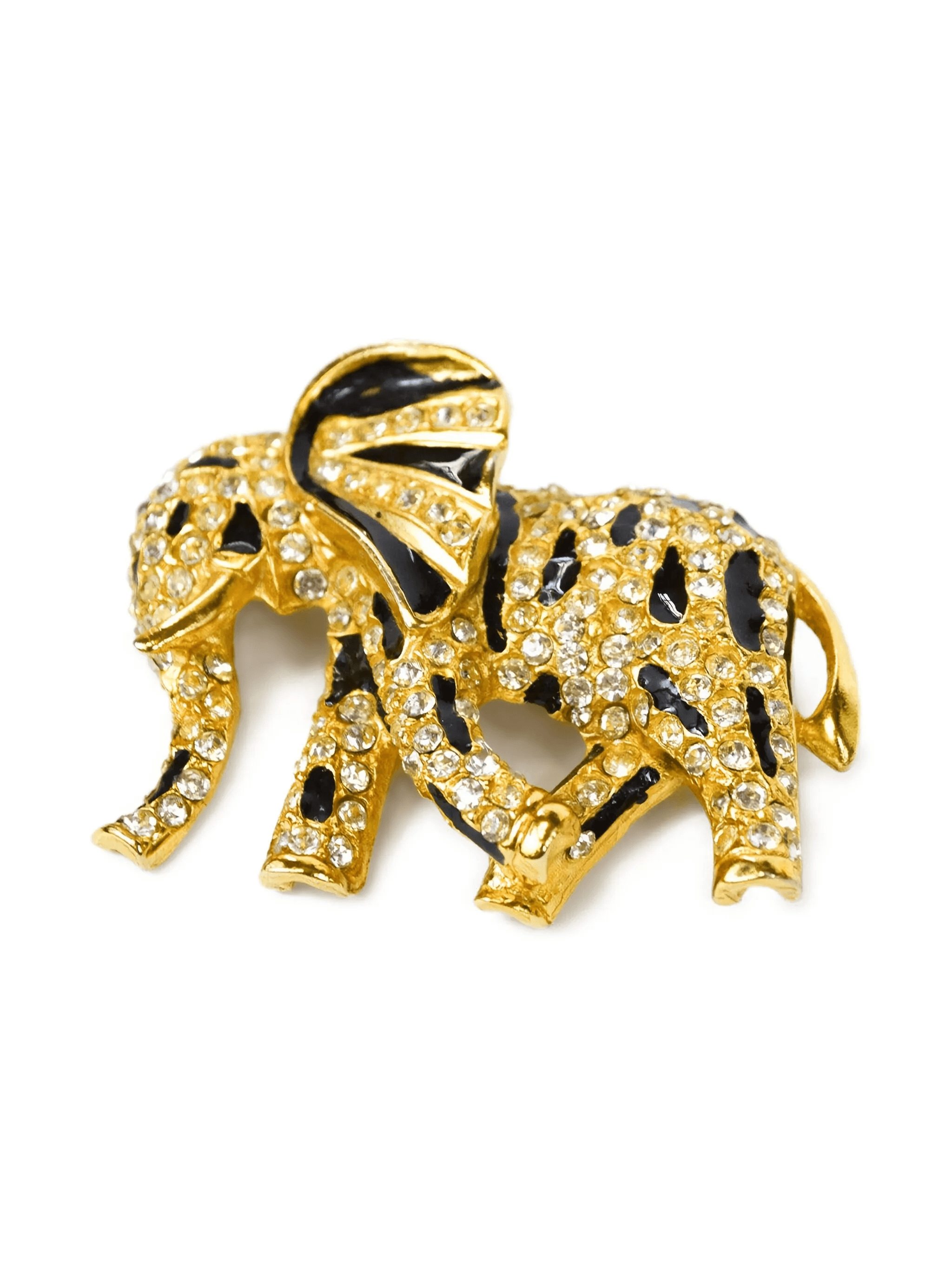 1980s elephant-shaped brooch - Image 1