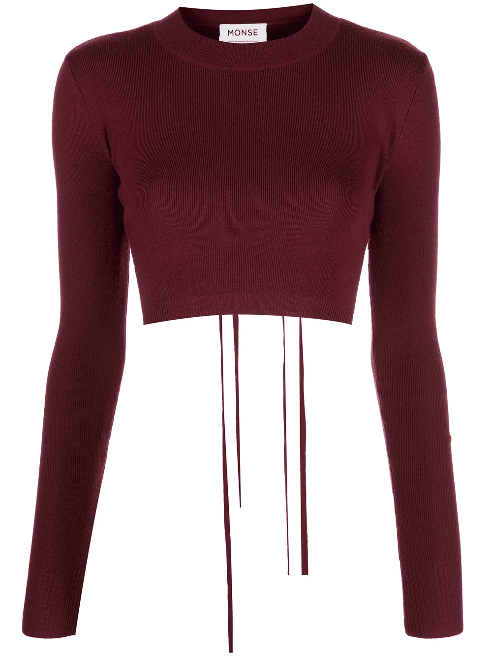 lace-up detail sweatshirt - Image 1