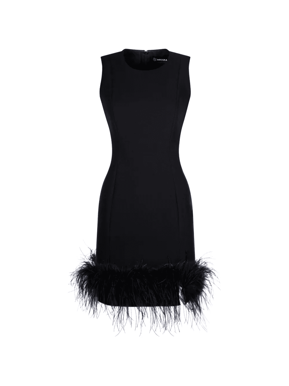 Imroska 7 Heaven feather-trim mini dress - Image 1
