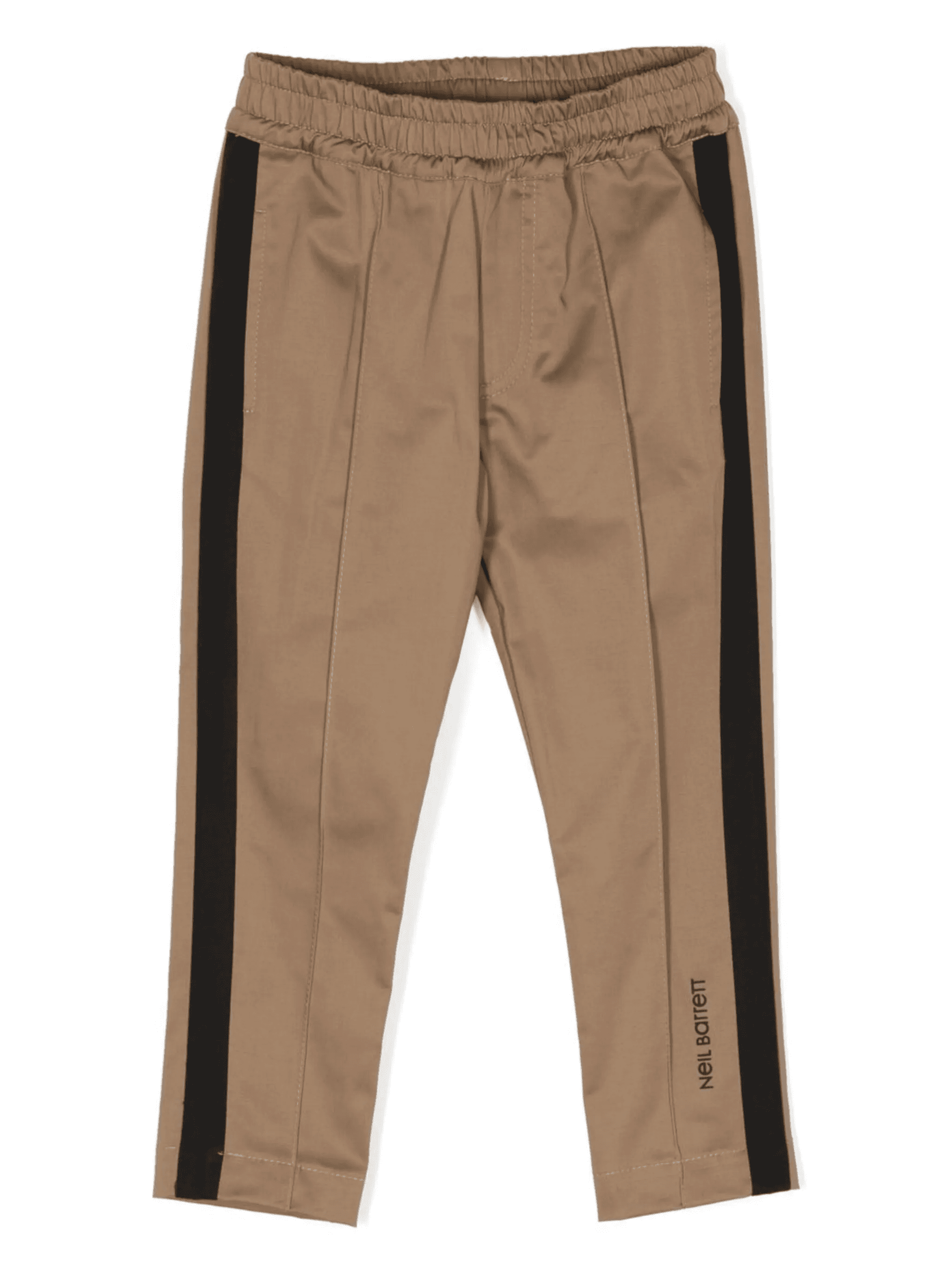 tape-detail straight-leg trousers - Image 1