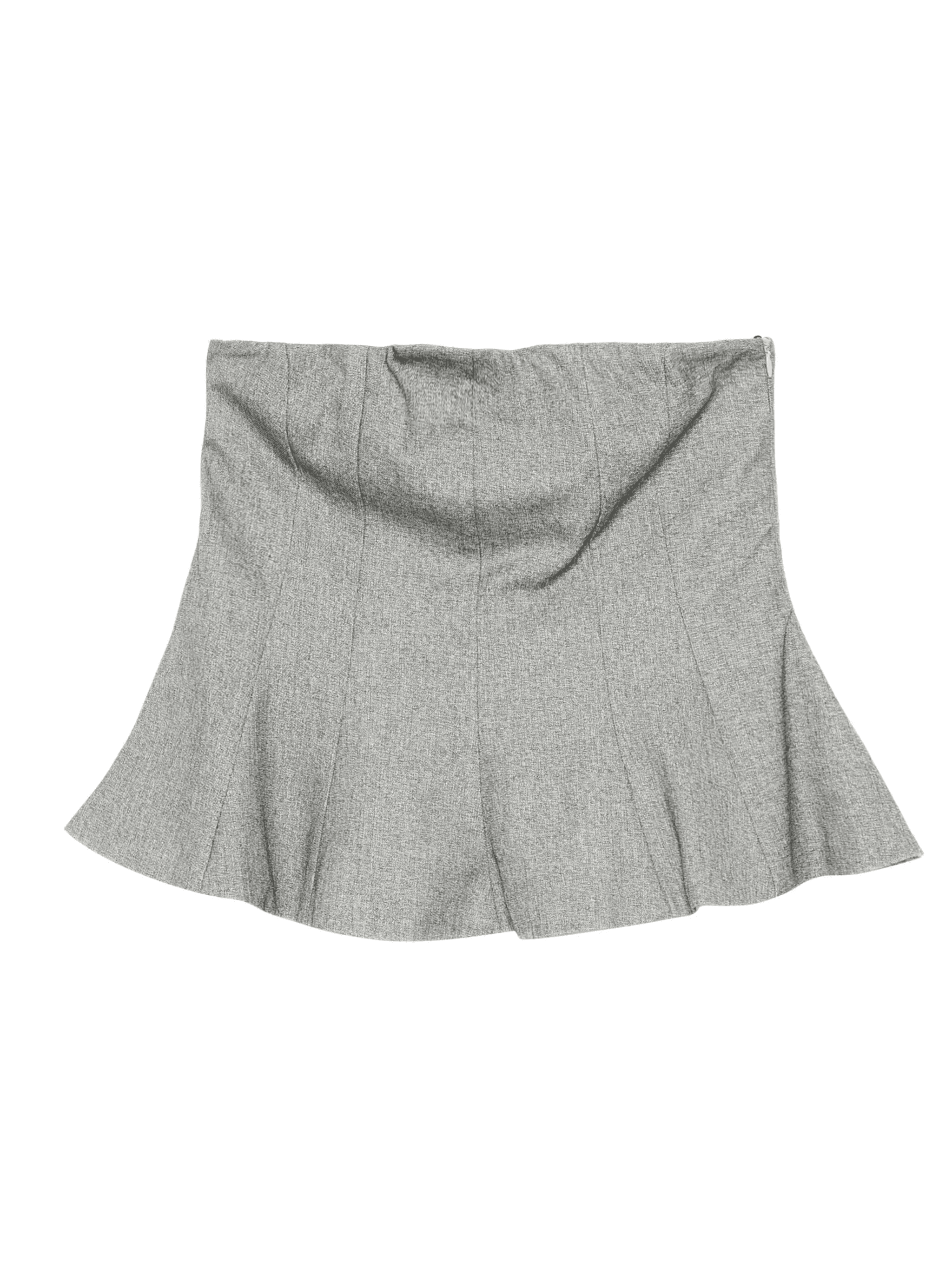 flared strapless top - Image 1