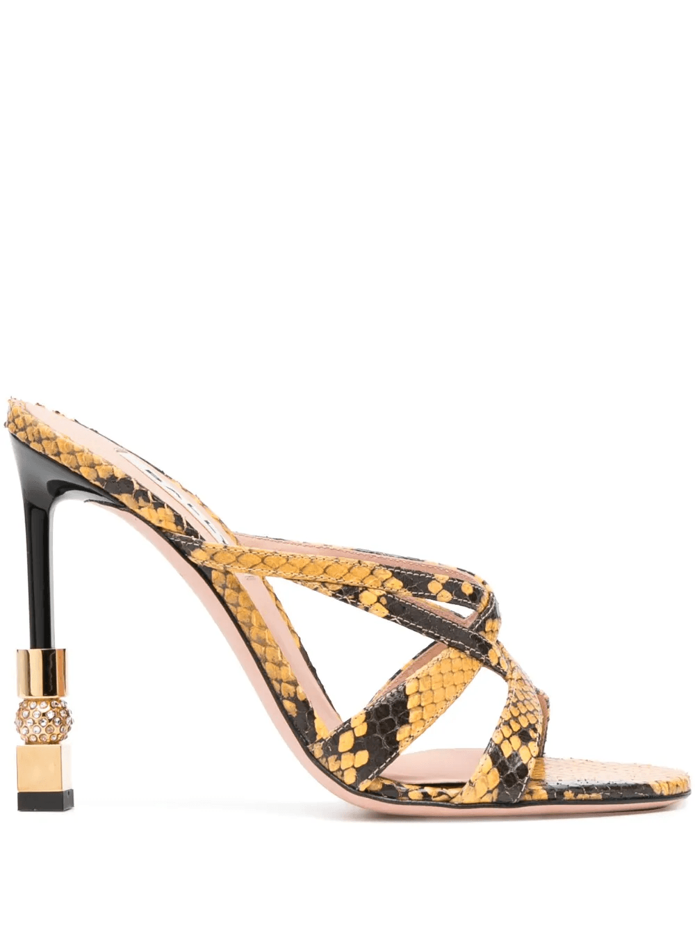 110mm snakeskin-print sandals - Image 1