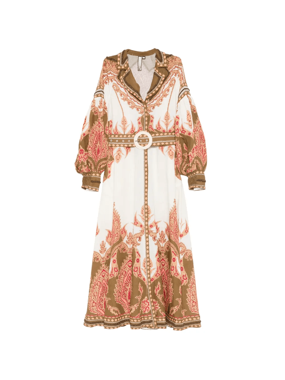 Florista belted printed midi dress - Image 1